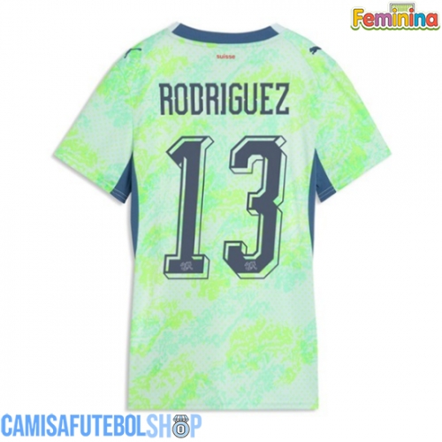 Camisa de time de futebol Suíça Ricardo Rodriguez #13 Replicas 2º Equipamento Feminina Mundo 2026 Manga Curta
